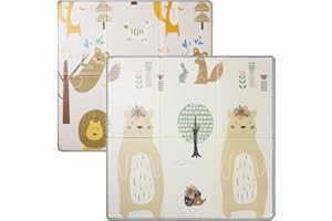 HB.YE Mata do zabawy dla niemowląt składana wodoodporna antypoślizgowa przenośna mata podłogowa dla dzieci mata do salonu dziecko zabawa siłownia prezent dla noworodka