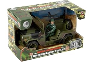 WORLD PEACEKEEPERS from Peterkin | 20cm Military Transportation Vehicle with Articulated Figure | 1:18 Scale | Action Figures & Accessories | Ages 3+