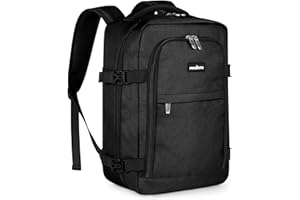 MOCOCITO Underseat Carry on Ryanair Cabin Bags 40x20x25 Travel Laptop Backpack Travel Backpack Men Anti-Theft Backpack Recycled Travel Bags Weekend Business Rucksack,20L(black backpack)