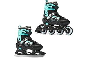 ‎RAVEN RAVEN Profession 2in1 Schlittschuhe Inlineskates Inliner für Kinder und Erwachsene verstellbar