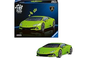 Ravensburger 3D Puzzle Iconics: 12008037 Lamborghini Huracán EVO - Eine Sportwagen Ikone als detailgetreues Modellauto im Maßstab 1:18