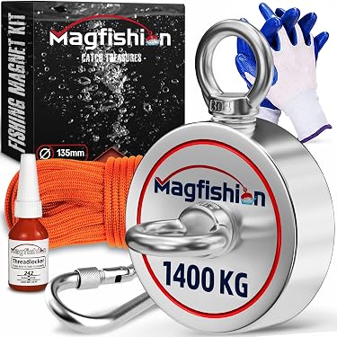 Magnete A Tazza In Neodimio, Piatto, D32x8 Mm, Con Foro Filettato Per Avvitare, Forza 23 Kg. Marca EarthMag.