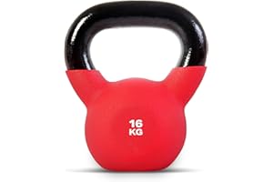 POWRX - Kettlebell en Fonte 4-20 kg - Revêtement néoprène+ Affiche d´entrînement PDF