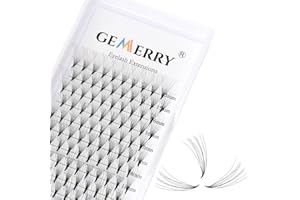 Ciglia Volume Extension 10D Ciglia Finte Ciuffetti 0.07mm Curva D 15-20 mm Mix Premade Russian Ciuffi Estensioni Professionale Individuali Naturali Volume di GEMERRY (0.07mm-10D-D curl-15-20mm)