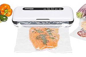 Rommelsbacher VAC110 sellador al vacío - Envasadora al vacío (Negro, Color blanco, 360 x 155 x 75 mm)