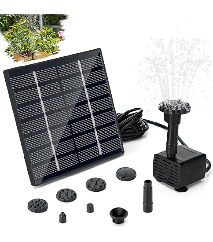 Kit Pompa Dell'acqua Ad Energia Solare Pompa per Fontana a Pannello Solare da 30 W per Acquario per Laghetti da Giardino