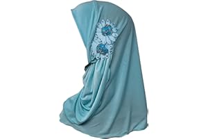 Yaqeen Girls Hijab 1-7 yrs Children Scarf islamic Headscarf Instant Kids Ideal for nursery, Party, madrassa
