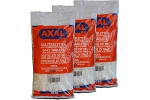 Axal Pro 30kg Salztabletten Regeneriersalz 3x10kg Tabletten-Form Wasserenthärtungsanlagen Pools