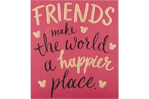 Hallmark Tarjeta de cumpleaños para amigos, diseño de texto contemporáneo