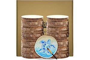 BIOGRAT Dischetti Dischi di Legno 5 cm 40 pz, (5-6 cm) Tronco Legno decorativo