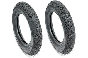 GSC RICAMBI SRL KIT DUE GOMME COPERTONE COPERTONI PNEUMATICO PNEUMATICI BATTISTRADA 100-90 -10 APE 50 - VESPA PX - VESPONE DISEGNO MICHELIN.