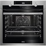 AEG Serie 6000 Forno da Incasso Multifunzione, Capacità 72 Litri, BEE431011M, Classe A, SurroundCook, Funzione Aqua Cleaning,