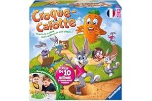 Ravensburger - Croque Carotte - Jeu de Société Rigolo - Jeu pour Famille avec Enfants - Course de Lapins Amusante - 2 à 4 Joueurs dès 4 Ans - 22223 - Version française