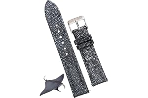 vinacreations Handmade Alligator Belly Watch Band Men Quick Release Premium Hornback Crocodile Replacement Pin Tang Buckle Wristwatch Strap by Vietnamese