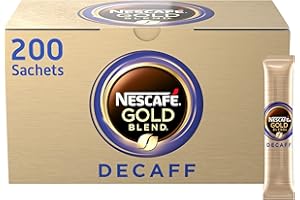NESCAFÉ Nescafe Gold Blend Decaf Instant Coffee Sachets - 200 x 1.8 g Sticks