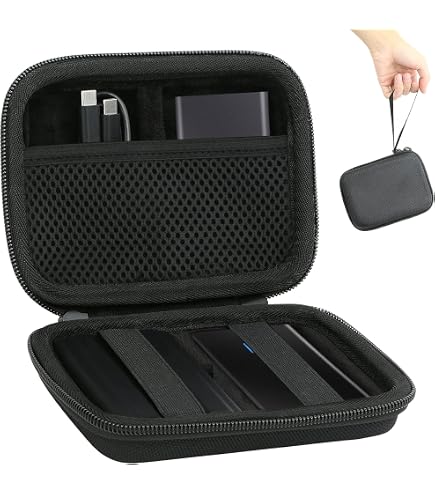 YINKE Custodia Rigida per SanDisk Extreme Pro/SanDisk Extreme/Crucial X8 /WD My Passport Portable SSD Esterno, 500 GB, 1 TB 2 TB, Borsa Protettiva Cover Case