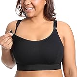 Gratlin Women's Plus Size Nursing Bra Support Breastfeeding Maternity Cotton Nursing Sport Bras