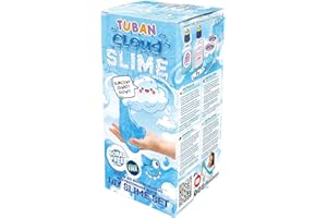 TUBAN DIY Tuban Slime Set – Kleber – Aktivator – Neon-Glitzer – Behälter – Rührstab – Spielzeug für Kinder Wolke