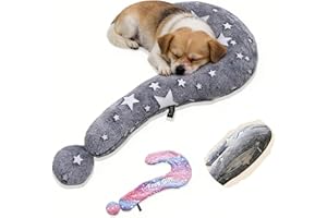 CHULPET Hundekissen, 2 Stück Kissenbezüge, Waschbares Hundekissen mit Austauschbarem Kissenbezug, im Dunkeln leuchtendes Katzenkissen,Gemütliche Nackenstütze für Tiefen Schlaf