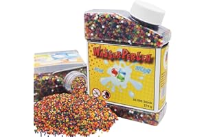 DAMMAS PRODUCTS DAMMAS Perlas de Agua 50.000 Perlas de Colores Decorativas y Coloridas, No tóxicas y Biodegradables, Perlas de Gel para Flores y Plantas