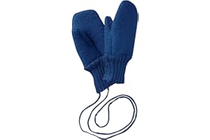 Disana WALK-HANDSCHUHE, mit Strickkordel verbunden | 100% Bio-Merinowolle GOTS, IVN Best | Baby Kleinkind Kind Unisex | Made in Germany