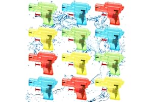 TOPJOWGA Wasserpistole Spielzeug für Kinder, 12 Stück Wasserspritzpistolen, Water Blaster Spielzeug, Mini Kleine Wasserpistolen Strand Wasser Spritzpistole Spielzeug für Sommer Strand