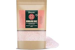 ‎GOURMETIA Gourmetia Himalaya Salz fein 400g, Rosa Kristallsalz aus Punjab Pakistan, Steinsalz - auch als grob