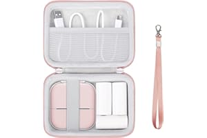 Supmay Hartschalen-Reiseetui für T03 Mini-Drucker-Aufkleberdrucker, kabelloser Mini-Aufkleber-Drucker-Maschinen-Aufbewahrungshalter, Schutzhülle mit Reißverschluss-Netztasche, passend für