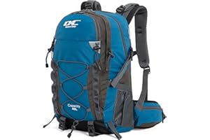 DCmount Wanderrucksack 40l Damen Herren Rucksack Wasserdicht Reiserucksack mit Regenschutz