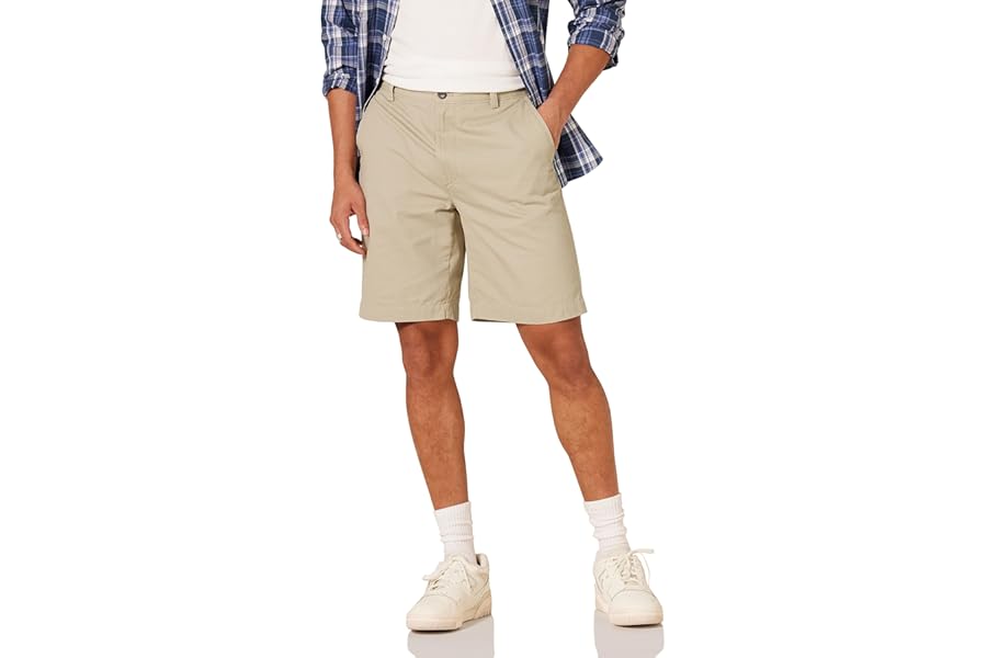 Amazon Essentials Men's Classic Fit 9" (23cm) Pocketed Chino Shorts