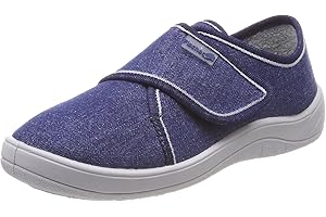 FISCHER MARKENSCHUH Fischer Męskie kapcie Tim, Niebieski niebieski dżinsowy 501, 33 EU