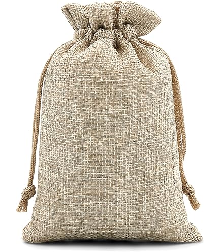 DODUOS 30 Jute Zakjes 13 x 18 cm - Mini Linnen Cadeauzakjes Met Koord - Herbruikbaar Voor Feest, Bruiloft, Kerstmis - Stoffen Zakjes Voor Geschenken, Sieraden