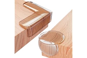 LAKE STORM Corner Protectors - 12 Pack Baby Proofing Table Protector | Clear Kids Bumper | Safety Edge Proof | Cover for Sharp Table Corners | Child Protection | Plastic Guards | Silicone Bumpers | Pre-Taped