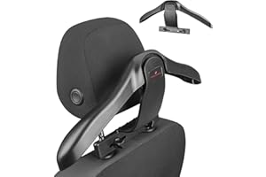 WALSER wieszak na ubrania do samochodu, wieszak na kurtki do zagłówka Henry, wieszak na ubrania do samochodur 45x7.5x26 cm