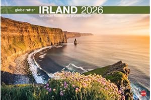 Irland Globetrotter Kalender 2026 - Von rauen Küsten und grünen Hügeln: Wandkalender XL mit Fotos der beeindruckenden irischen Landschaften. Kalender ... (Globetrotter Reisekalender Heye)