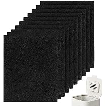 Filtres à charbon actif - Filtre anti-odeurs pour poubelles - Set de 10 - Matériau de