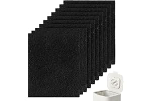 TGKEAIY 10 Pièces à Charbon Actif Filtre Anti-Odeur, Filtres à Bacs à Compost pour Joseph Joseph Poubelle Filtre Anti-Odeur, Bac à Compost et Poubelle de Recyclage pour Cuisine d'intérieur