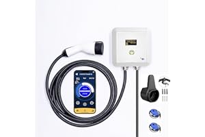 Chargesplit Wallbox Domus WB132HS,Tipo 2,7.4kW,5M,WiFi/BT,OLED 2.42,Bilanciamento Carico/Solare. App iOS/Android, schedulazione,Monitor consumi casa/Ricarica/Differenziale 6ma dc