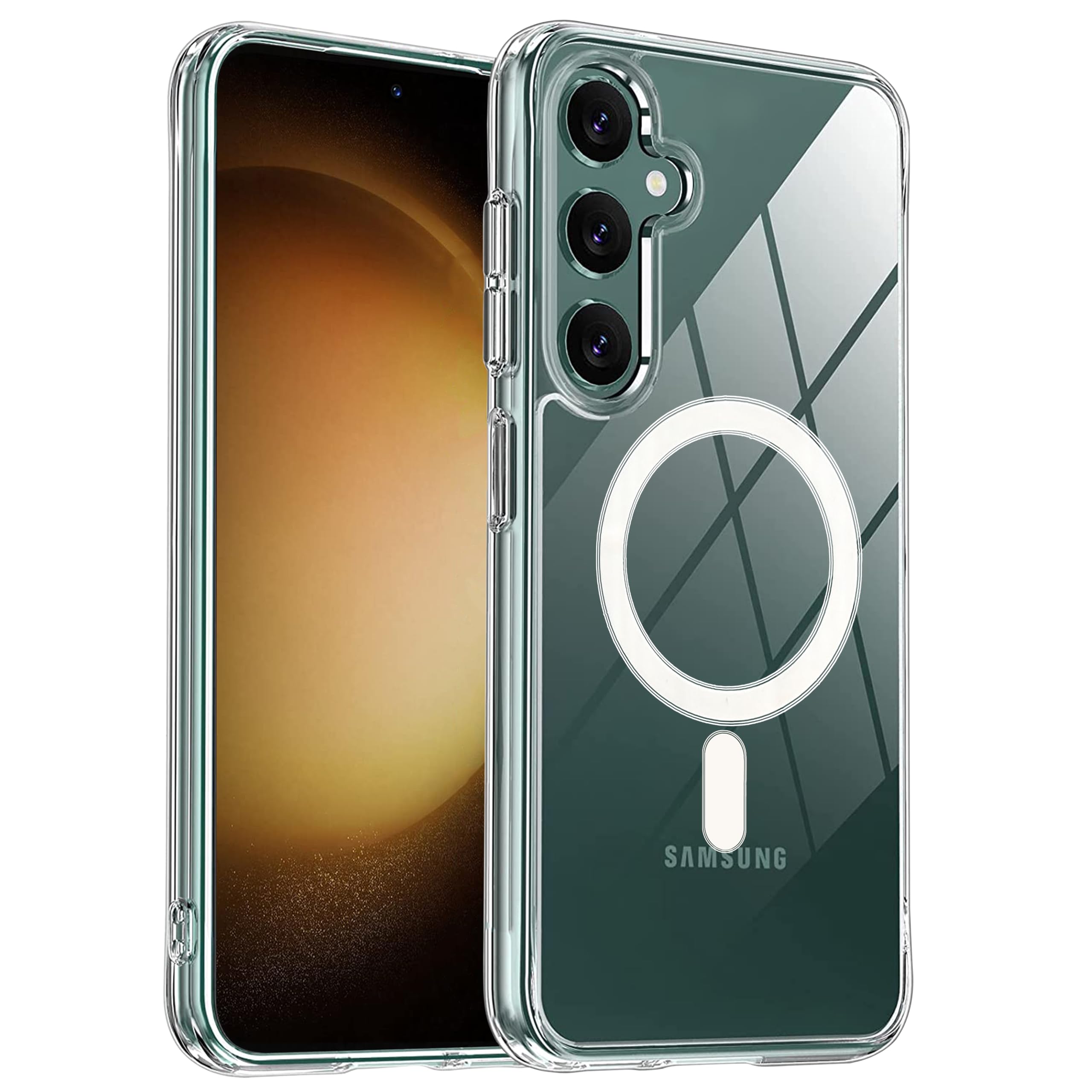 Zapcase Back Case Cover for Samsung Galaxy A16 5G | Compatible for Samsung Galaxy A16 5G Back Case Cover | Compatible with MagSafe | Scratch-Resistant Back Case Cover | Clear