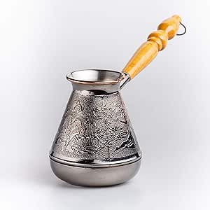 Smeltkroes, 430 ml, Turkse koffiepot met granieten coating voor de
