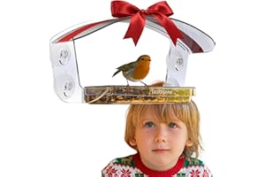 Window Bird Feeders with Strong Suction Cups - Jacobi Jayne® Sky Deck™ Clear Window Bird Feeder - Bird Feeder for Window - Watch Birds Close Up With this Acrylic Window Feeder