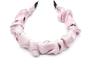 ‎QINGOO QinGoo Satingefühl Haarreif Frauen Stirnband Haarband Haarschmuck Kopfschmuck Elegant Mädchen Haar-Accessoire 1stück(Taro)