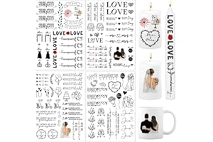 RCYHCY 4 Stück A5 Kerzentattoo Hochzeit, Hochzeits Kerzenfolie, Hochzeiten Kerzenaufkleber, DIY Hochzeits Kerzen Tattoo, Hochzeit Kerzendekoration Tattoo, Zur Kerzendekoration auf Hochzeiten