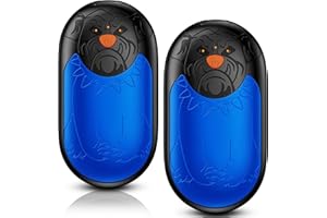 DAXING Calientamanos Recargables 2 Pack, Calientamanos Eléctricos 8000mAh, Calentamiento Sencillo 24 hrs, 3 Modos de Calentamiento para Mujeres Hombres Camping Caza Golf