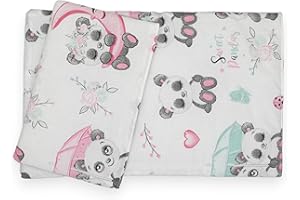 CuddlyZOO Dolls Teddy Quilt/Duvet Pillow Bedding Set Fits Up to 46cm 18" Doll Pram/Cot