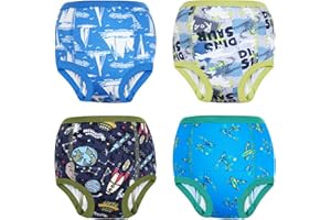 MOEMOE BABY Braguitas de Entrenamiento, Pantalones de Entrenamiento para bebé, 4 Unidad, Calzones de Entrenamiento Reutilizables para niños de 2 a 9 años