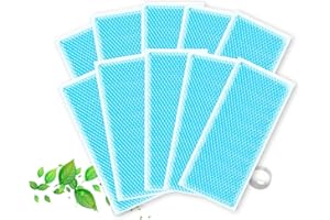 Ikadiya 10 Piezas Parche Refrescante, Bolsa Gel Frio, Parches de Gel de Enfriamiento, De Parche de Alivio de De Refrigeración, Alivian el Dolor de Cabeza, Refrescante, Insolación