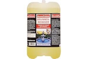 Cleanprince Fuente Pura Limpiador de Fuente 5 litros Algas Clarificación de Agua Limpiador Fuente Fuente Pozo Jardín Klären Fuente Clara Brunnenfresh