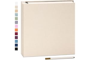 Yopih Album Photo Adhésif avec 40 Pages 10X15 Lin en Tissu Couverture Scrapbooking DIY Photo Album Sauver Bébé Croissance Mariage Voyage Famille Cadeau