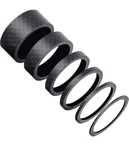 Aluminium Adaptateur Fourche Vélo 39,8mm - Aluminium Noir - Entretoise Direction - Pour VTT Et Route Base Casque Vélo